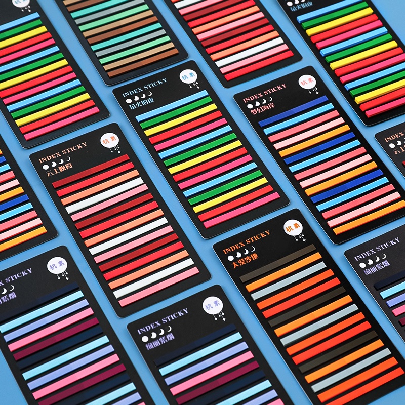ภาพหน้าปกสินค้าสติกเกอร์ฉลาก แบบโปร่งแสง หลากสีสัน แบบพกพา สําหรับนักเรียน จํานวน 300 แผ่น