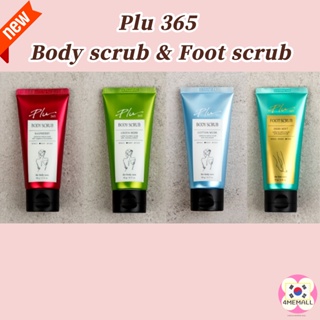 Plu 365 body scrub 90g, foot scrub 95g, dead skin removal, moisturizing, Made in Korea daiso Facial Scrub  Facial Peeling Gel