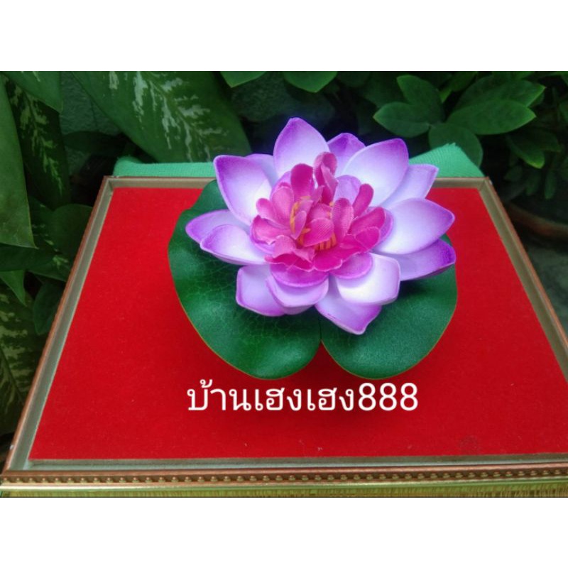 พานดอกบัว-ดอกไม้สำหรับถวายพระ-พระแม่กวนอิม-พระแม่อุมาเทวี-พระแม่ลักษมี