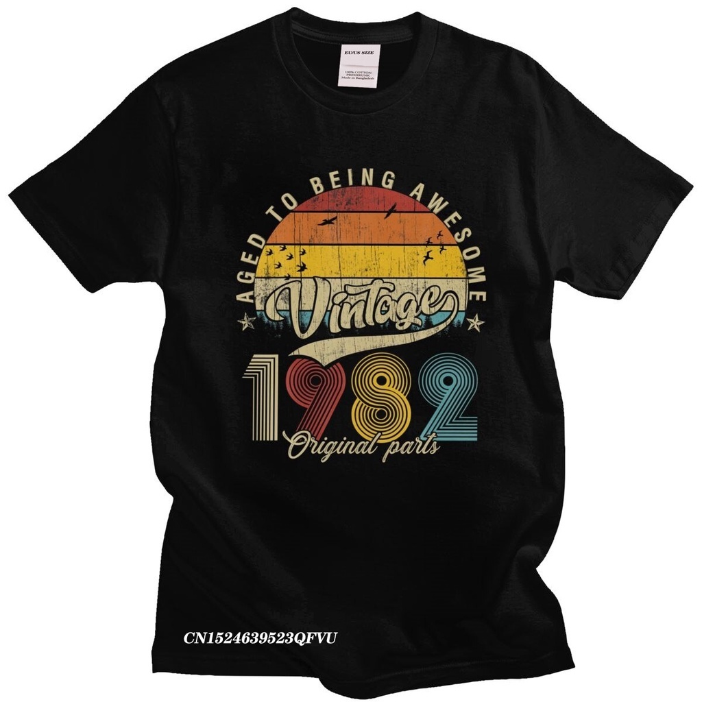 ถูกที่สุด-1982-original-parts-t-shirts-mens-camisas-mend-summer-38-years-old-birthday-camisa-streetwear-t-shirt-casual-m