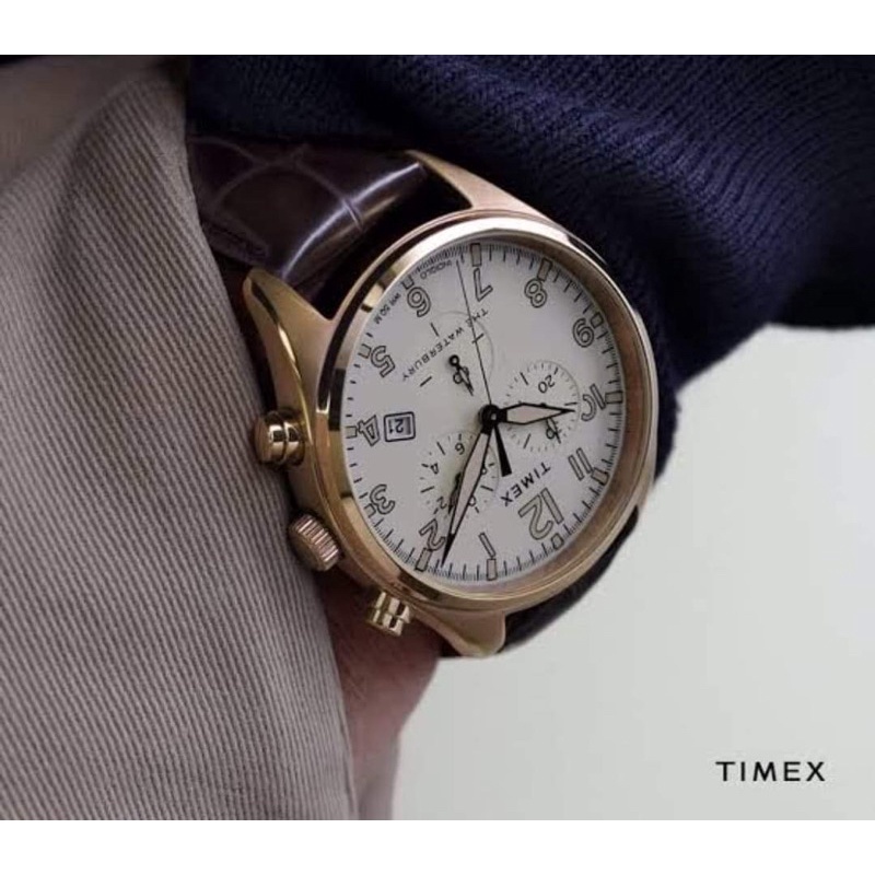 timex-mens-watch-waterbury-quartz-chrono-tan-dial-brown-leather-strap-tw2r88300