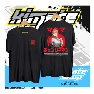 oversize T-shirt เสื้อยืด พิมพ์ลายอนิเมะ Chainsaw MAN สไตล์ญี่ปุ่น สําหรับผู้ชาย S-5XL