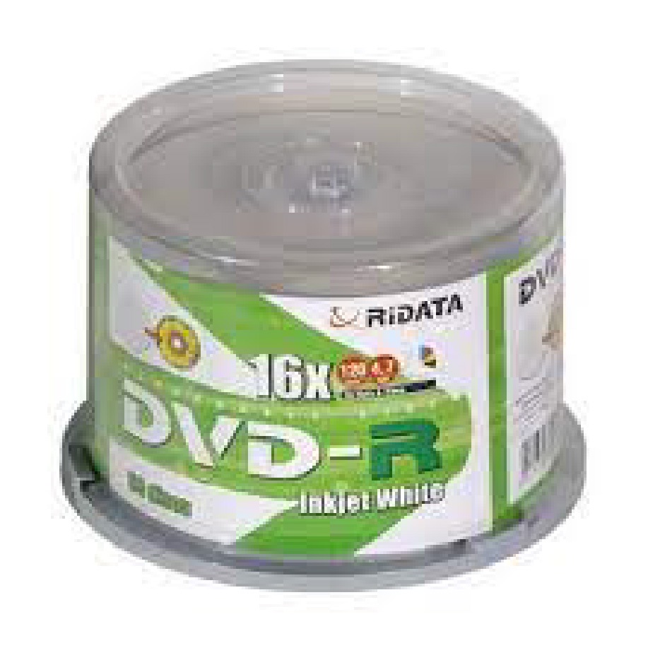 แผ่นดีวีดี-ไรดาต้า-dvd-printable-ridata-ryo-printable-แผ่นดีวีดีสกรีนได้-ยกลัง-lt-12-แพ็ค-gt