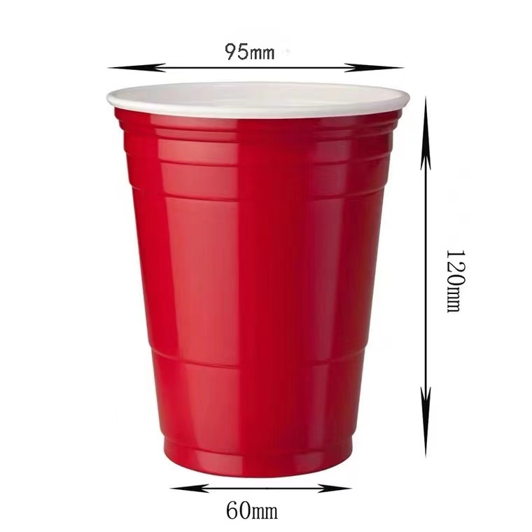 ภาพสินค้า( 20/50ใบ ) แก้วแดง แพค แก้วแดง แดง ปาร์ตี้ แดง red cup party 16oz แก้วเบียร์ แก้วเหล้า แก้วปาร์ตี้ อเมริกันสไตล์ จากร้าน tongsensen บน Shopee ภาพที่ 2