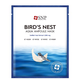 Snp Birds Nest Aqua Ampoule Mask (10 หน้ากาก) วันหมดอายุ: 2026.04