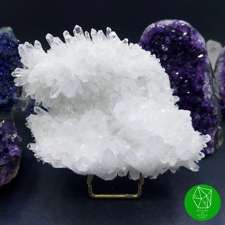 ผลึกควอตซ์แบบพุ่มเล็กๆ Quartz Cluster หรือ Flower Quartz