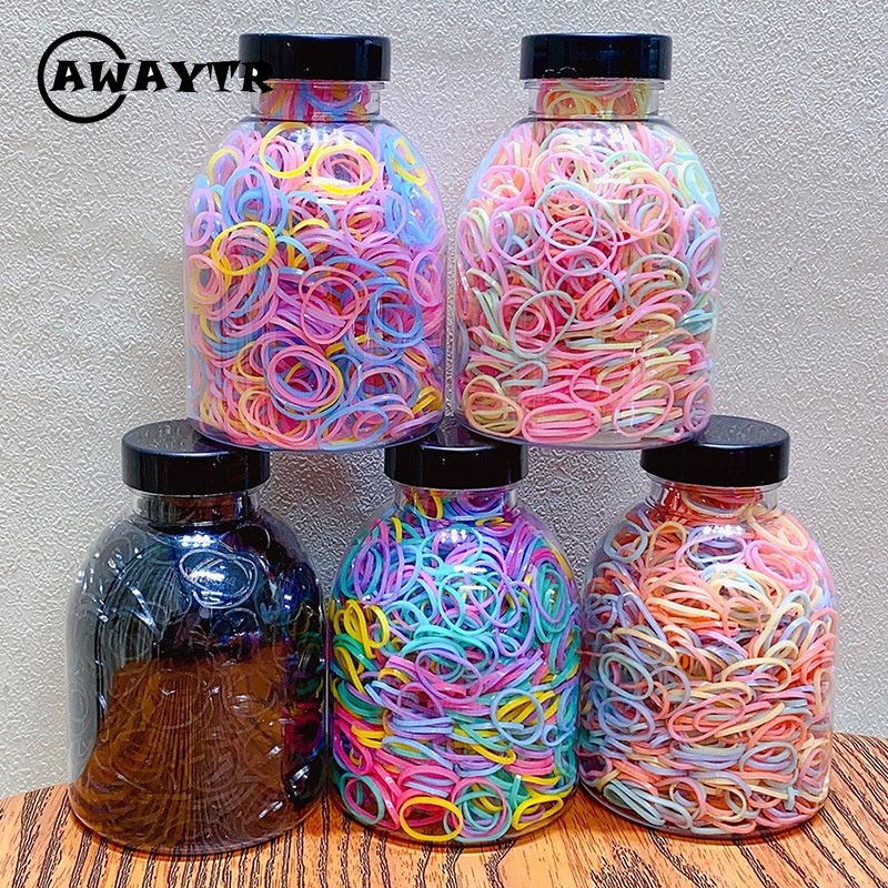awaytr-ใหม่-ยางรัดผม-แบบใช้แล้วทิ้ง-ขนาดเล็ก-ยืดหยุ่นสูง-ทนทาน-เครื่องประดับ-สําหรับผู้หญิง