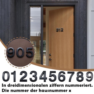 ตัวเลขดิจิตอล สามมิติ 5 ซม. ป้องกันประตูโลหะ ตัวเลขห้องพัก โรงแรม S8A3