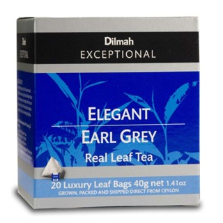 ดิลมาชาเอิร์ลเกรย์ Dilmah tea elegant Earl Grey Real Leaf tea 40g Product of srilanka HALAL