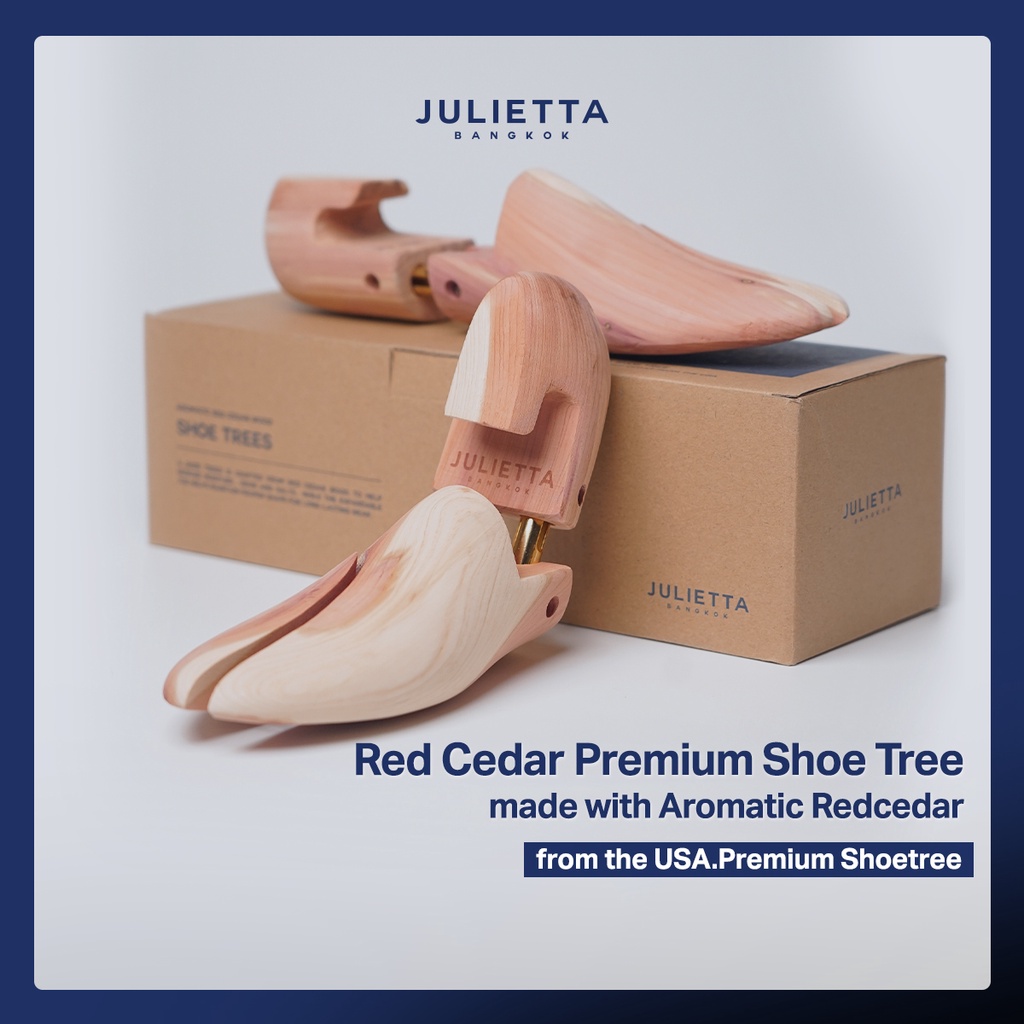 ภาพหน้าปกสินค้าดันทรงรองเท้า Julietta Red Cedar Premium Shoe Tree made with Aromatic Redcedar from the USA.Premium Shoetree