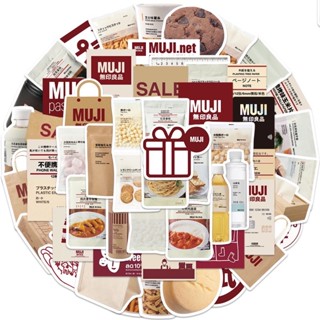 สติ๊กเกอร์ 🍞 MUJI 384 มูจิ 50ชิ้น Minimal มินิมอล Bakery ญี่ปุ่น เบเกอรี่ ร้านกาแฟ อิเกีย อีเกีย กาแฟ ถุง ถุงอิเกีย IKEA