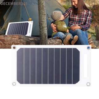 December305 10W 5V Solar Panel Charger with Buckles Semi Flexible Portable Monocrystalline Charging Tool