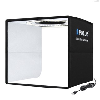 Puluz ชุดกล่องซอฟท์บ็อกซ์ แบบพกพา พับได้ พร้อมฉากหลัง 12 สี สําหรับถ่ายภาพ