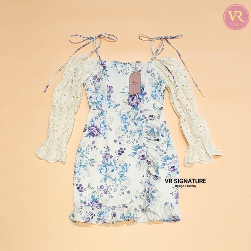 dress-สั้นสายเดี่ยว-ปาดไหล่-vr-signature-by-vora