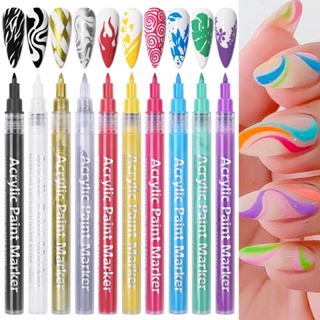 【AG】Nail Drawing Pen Professional Waterproof Liner Lightweight DIY Abstract Lines Nail Graffiti