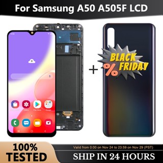 หน้าจอสัมผัสดิจิทัล lcd AAA พร้อมกรอบ สําหรับ Samsung Galaxy A50 A505F SM-A505FN DS A505F DS A505 A50