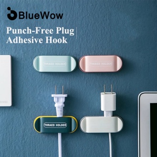BlueWow ขายดี ตะขอติดผนัง สําหรับจัดเก็บสายเคเบิล USB