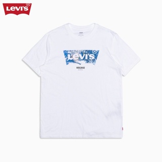 【Adidaa】 Levis ห้างสรรพสินค้าที่มีวรรคเดียวกันผู้ชายผ้าฝ้ายสีขาวพิมพ์เสื้อยืดแขนสั้นน้ำ 22489-0266 เสื้อยืดผช เท่ๆ_59