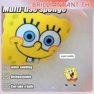 Spongebob ฟองน้ำล้างจาน Scouring Pads Scrubber ทำความสะอาดจานซักผ้าแปรง Trong Foaming ทำความสะอาดจานสำหรับห้องครัว Decontamination Bri