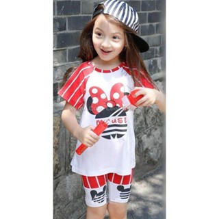 STPG-754-LZ ชุดเซ็ทเด็กผู้หญิง สีแดง Min Size-110 (4-5Y)