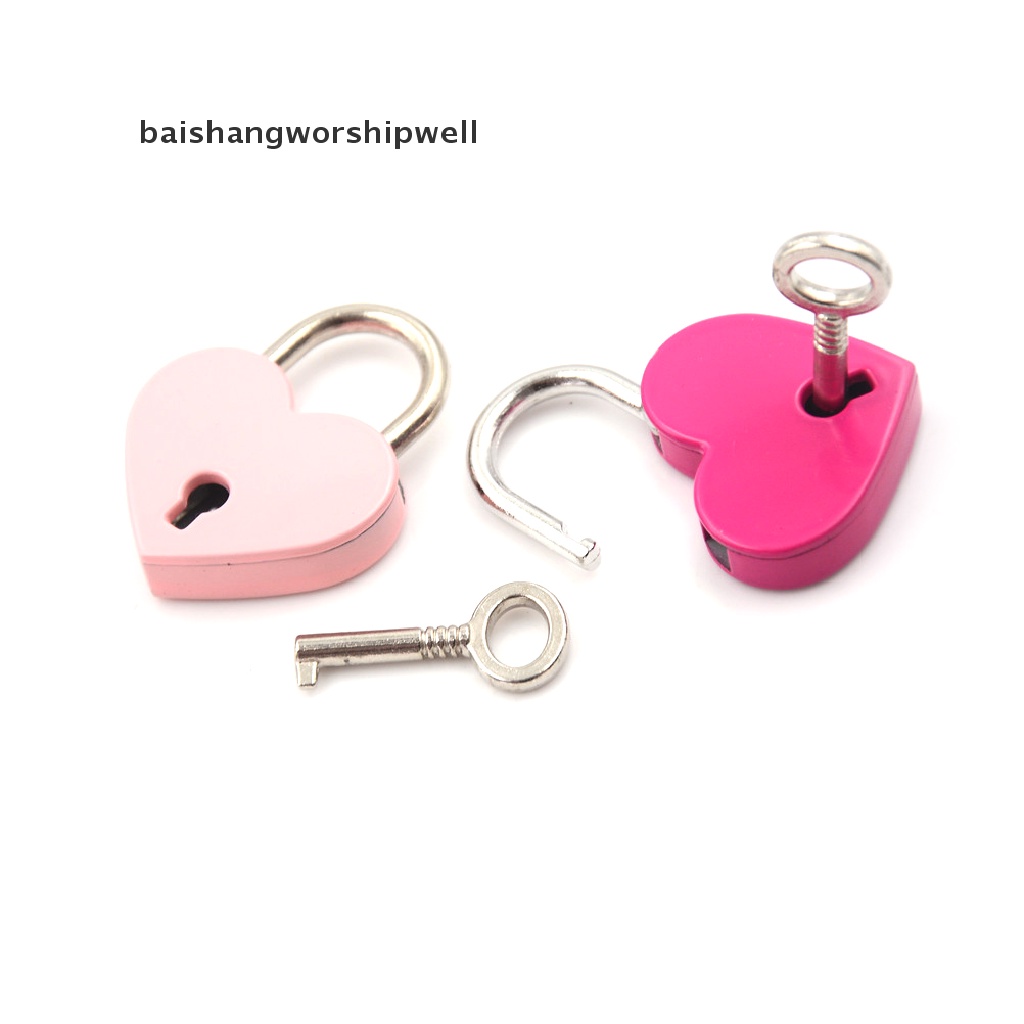 กุญแจล็อคกระเป๋าเดินทาง-รูปหัวใจ-ขนาดเล็ก-พร้อมกุญแจ