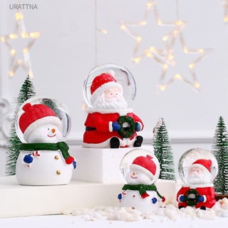 URATTNA~ ใหม่ กล่องเพลงคริสต์มาส ลูกบอลคริสตัล ซานตาคลอสคริสตัลบอล มีไฟ เครื่องประดับโต๊ะ ลูกแก้ว ของขวัญคริสต์มาสสําหรับเด็ก