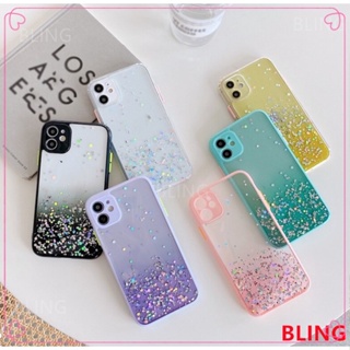 เคสซิลิกาเจล กันกระแทก แต่งกลิตเตอร์ไล่โทนสี สําหรับ เข้ากันได้สำหรับ เคสไอโฟน เคสไอโฟน11 iPhone 14 13 12 11 Pro Max XR XS X 7 8 Plus