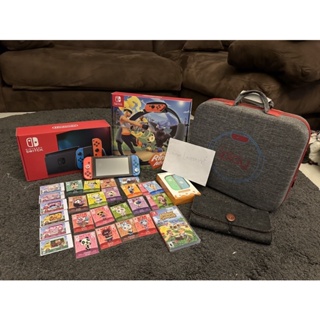 ขายเหมา Nintendo Swin กล่องแดง+กระเป๋า+ริงฟิต+แผ่น anm พร้อมของแถมการ์ดน้องๆ