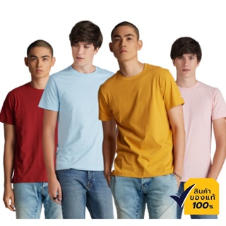 Mc Jeans เสื้อยืด Mc Basic  MTSP891 (1 แพคบรรจุ 1 ตัว)  4 สีเสื้อยืดอินเทรนด์_30