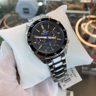 [ผ่อนเดือนละ319]🎁CASIO EDIFICE EFV-590D-1A ของแท้100% พร้อมส่ง ประกัน1ปี