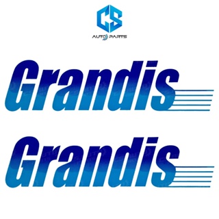 สติ๊กเกอร์ GRANDIS - MITSUBISHI STRADA ติดข้างท้ายกระบะ