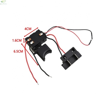 【ECHO】Black New Lithium Battery Cordless Drill Speed Control Trigger Switch W/ Light【Echo-baby】