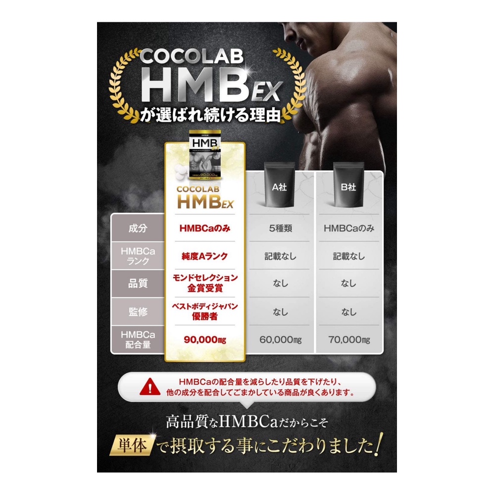 อาหารเสริม-cocolab-hmb-ex-90-000-มก-360-เม็ด-ฝึกกล้ามเนื้อ-30-90-วัน-ดูแลโดยเทรนเนอร์ส่วนตัว-ผลิตภัณฑ์จากญี่ปุ่น