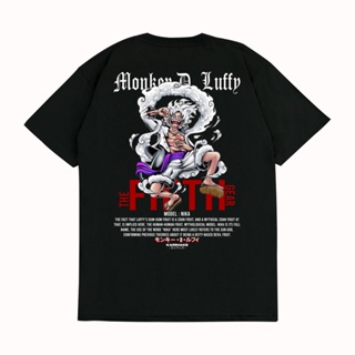 เสื้อยืด cotton Karimake Anime One Piece T-Shirt MONKEY D LUFFY NIKA GEAR 5 FIFTH V5_23