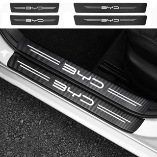สินค้า BYD Atto 3 สติกเกอร์คาร์บอนไฟเบอร์ ป้องกันรอยขีดข่วน สำหรับติดประตูรถยนต์ Threshold stickers BYD Atto3 Dolphin Seal