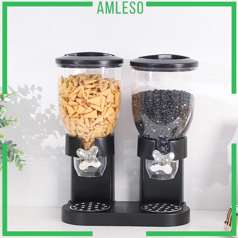 amleso-เครื่องจ่ายซีเรียล-แบบคู่-สําหรับบ้าน-ตู้กับข้าว