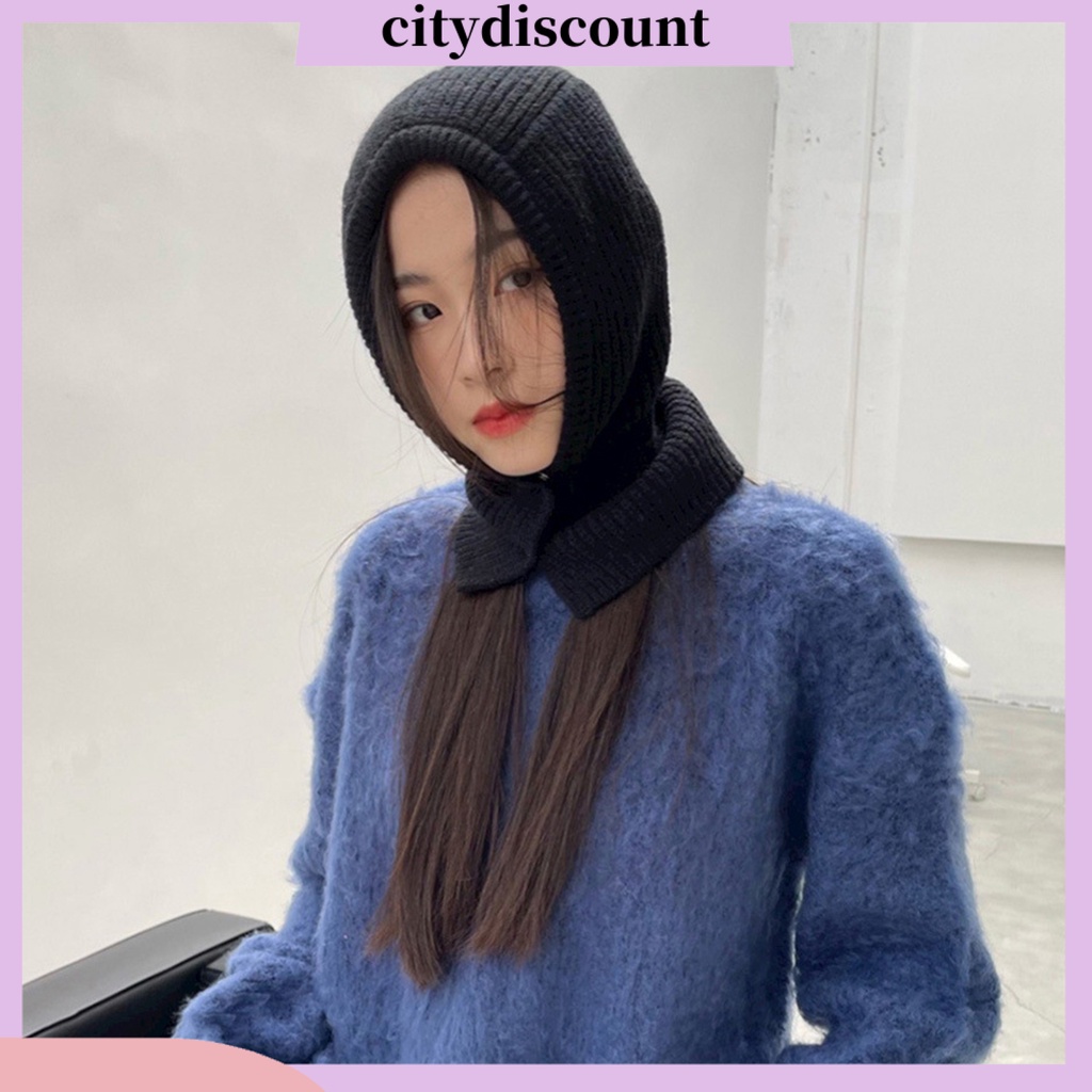 lt-citydiscount-gt-2-in-1-หมวกถัก-ให้ความอบอุ่น-นิ่ม-หนา-ใส่สบาย-สีพื้น-เหมาะกับหน้าหนาว-สําหรับผู้ชาย-ผู้หญิง