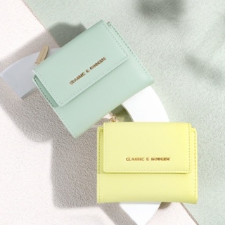 พร้อมส่ง!!กระเป๋าสตางค์ classic&amp;modern （TAILIAN）กระเป๋าสตางค์ใบสั้น 3พับ สำหรับผู้หญิงกระเป๋าสตางค์ผู้ญิง แฟชั่น2047-002