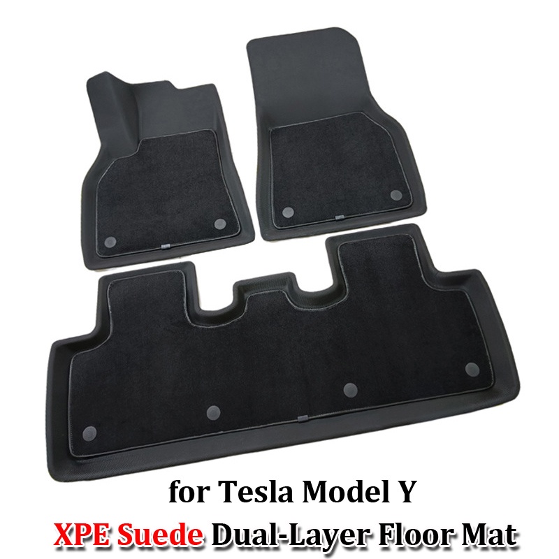 Car XPE All Weather Floor Mat for Tesla Model Y 3D Fully Covered Dual