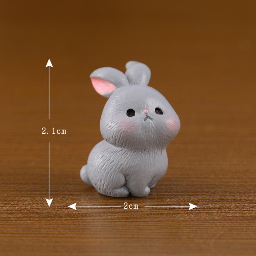 faccfki-ตุ๊กตากระต่ายอีสเตอร์เรซิ่น-ขนาดเล็ก-สําหรับตกแต่งโต๊ะทํางาน-สํานักงาน