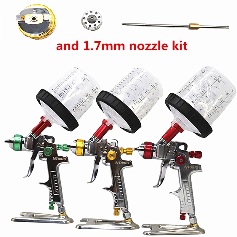 HVLP Spray Gun With Adapter And 600cc Tank Spray Gun Paint Spray Gun 1.