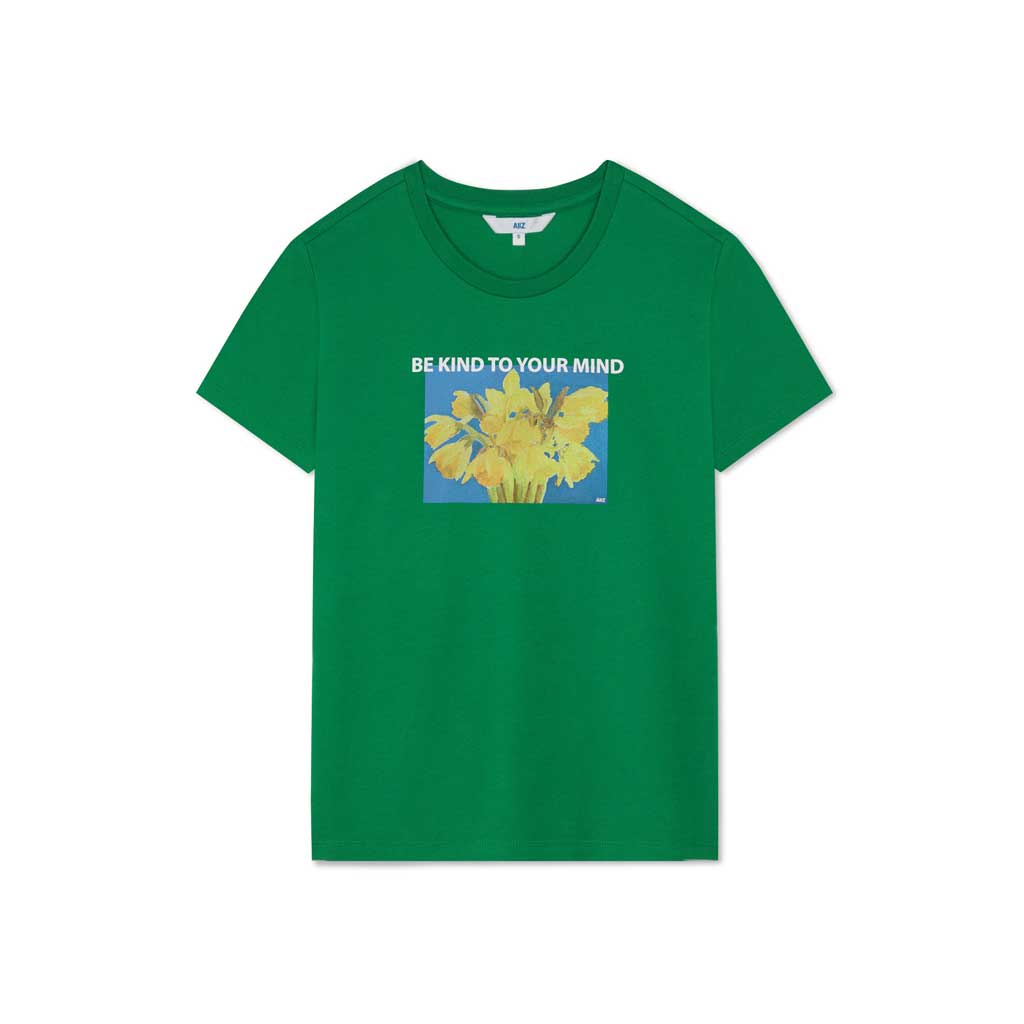 aiiz-เอ-ทู-แซด-เสื้อยืดคอกลมผู้หญิง-พิมพ์ลายกราฟิก-womens-photo-flower-graphic-t-shirts