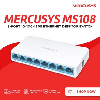 ภาพหน้าปกสินค้าSWITCH (สวิตช์) MERCUSYS (MS108) 8-Port 10/100Mbps Desktop Switch ที่เกี่ยวข้อง