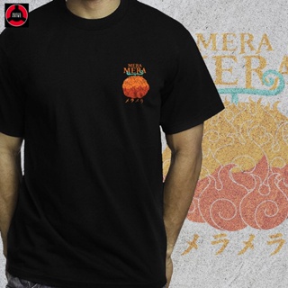 Basic Anime One Piece - Mera Mera no Mi Minimalist Shirtเสื้อยืด_31