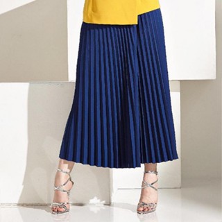 Guy Laroche Business Long Pleated skirt กระโปรงยาวอัดพลีท (GS1KNV)