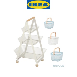 IKEA อิเกีย Series RISATORP  ตะกร้าลวด รถเข็น