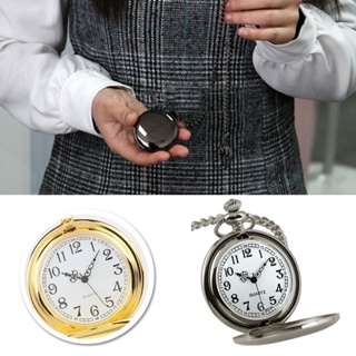 สินค้า [B_398] Retro Vintage Men Steampunk Surface Pendant Chain Pocket Watch