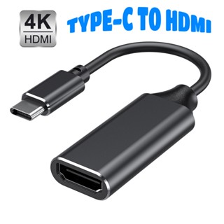 ส่งจากไทย💖Type-C to HDMI 4Kx2K Adapter,USB 3.1 Supports UHD 4k HDTV Video Converter Easy to Use