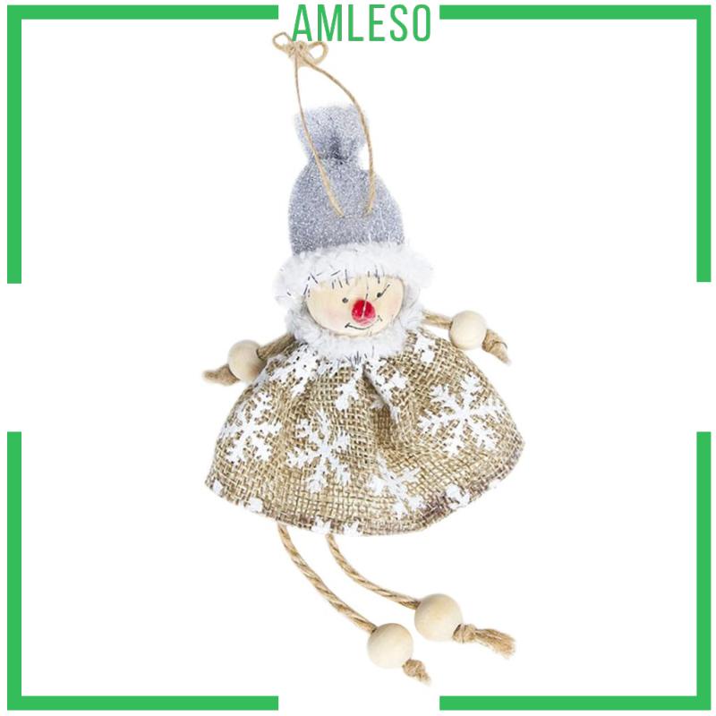 amleso-จี้ตุ๊กตาสโนว์แมน-คริสต์มาส-สําหรับแขวนตกแต่งบ้าน