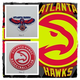 ฺBasketball ตัวรีดติดเสื้อ กีฬา อเมริกันฟุตบอล ทีม Atlanta Hawks ตกแต่งเสื้อผ้า หมวก กระเป๋า Embroidered Iron On